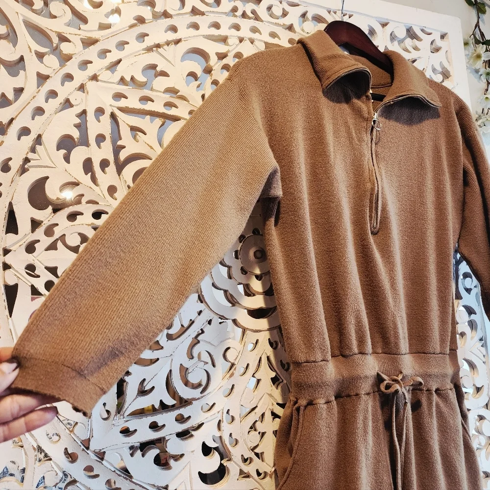 L'ACADEMIE/REVOLVE SHANNON KNIT SWEATER ROMPER LONG SLEEVES SZ SMALL - Picture 8 of 15